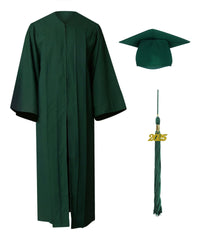 High School Graduation Cap Gown Package with Tassel & Stole Package | Premium Matte Finish 15 Color's