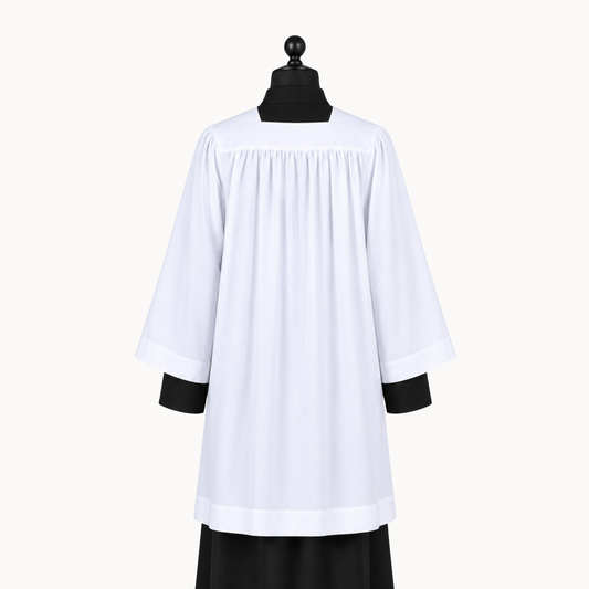 Economy Square Neckline Surplice – White | Adults & Children