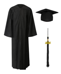 High School Graduation Cap Gown Package with Tassel & Stole Package | Premium Matte Finish 15 Color's