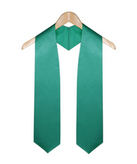 Emerald Green Graduation Stole