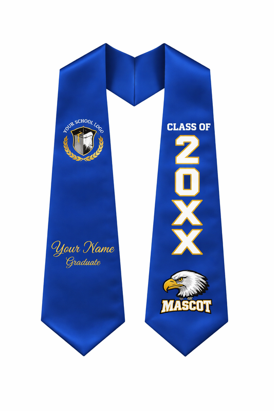 Custom Honor Graduation Stole – Premium Satin Personalized Classic Sash