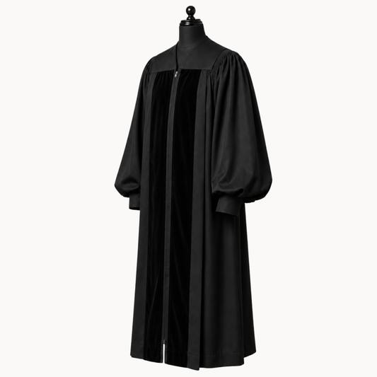 Premium Black Clergy Robe