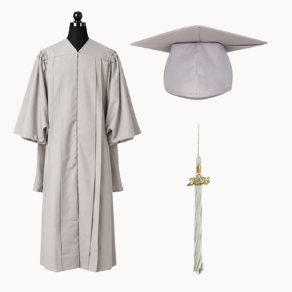 Premium Matte Fluted Master Graduation Gown, Cap & Tassel Package