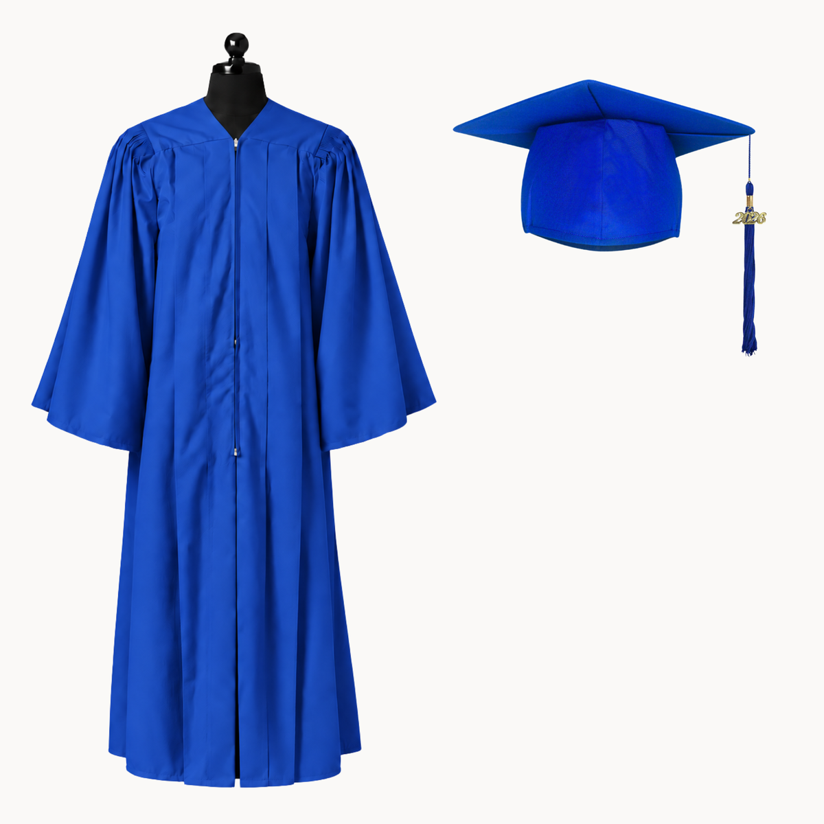Premium Matte Fluted Bachelor Graduation Gown, Cap & Tassel
