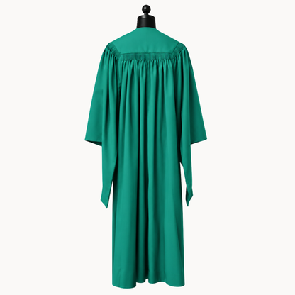 Premium Matte Fluted Master Graduation Gown Only