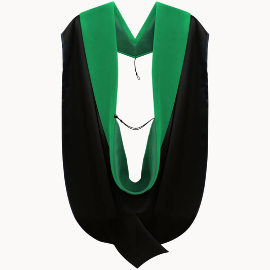 Doctor of Medicine Hood - Kelly Green & White