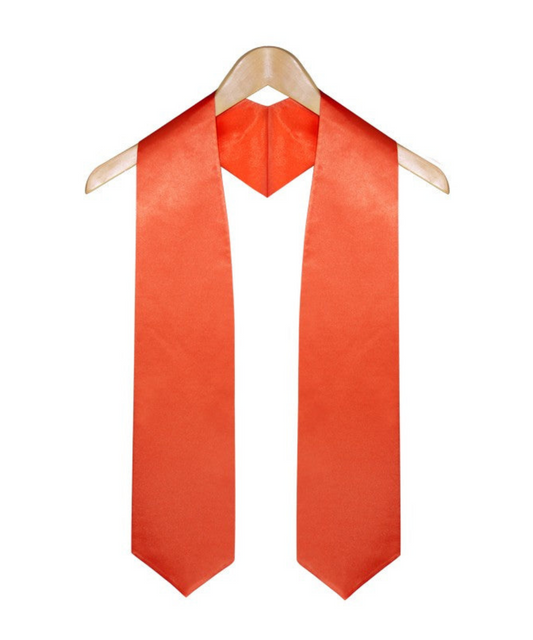 Orange Graduation Stole