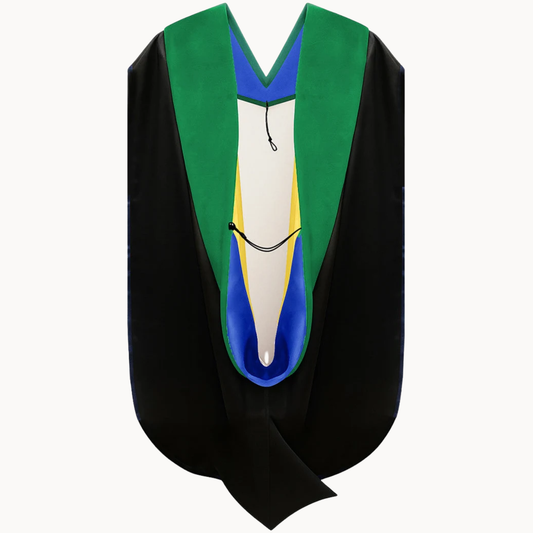 Doctor of Medicine Hood - Royal Blue & Gold