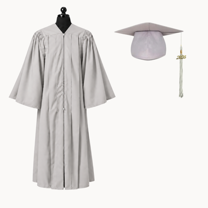 Premium Matte Fluted Bachelor Graduation Gown, Cap & Tassel