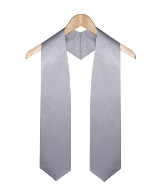 Silver Graduation Stole