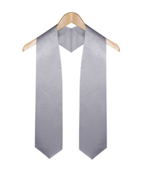 Silver Graduation Stole