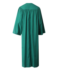 Emerald Green High School Cap Tassel  and Gown Set Matte
