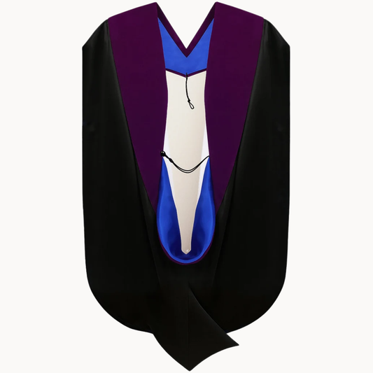 Doctor of Law Hood - Royal Blue & White