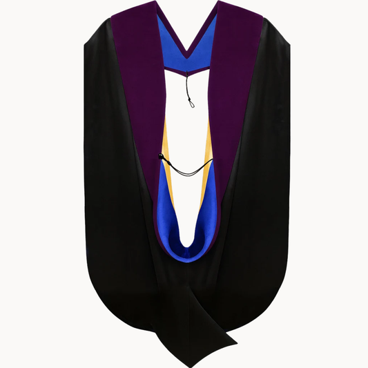 Doctor of Law Hood - Royal Blue & Gold