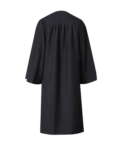 Classic Matte Gathered Bachelor Graduation Gown Cap Tassel  Hood Package