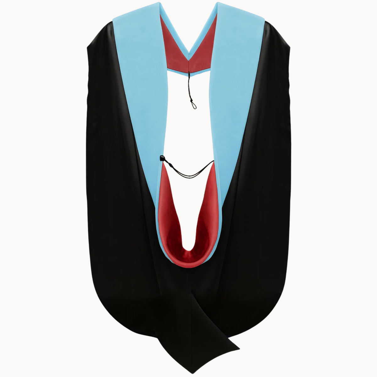 Doctor of Education Hood - Red & White