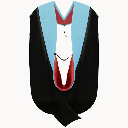 Doctor of Education Hood - Red & White
