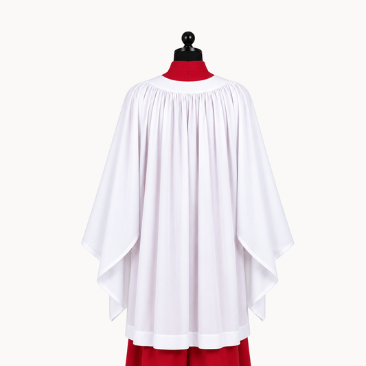 Premium Slit-Sleeve Surplice – White | Adults & Children | Church Choir & Clergy Vestment