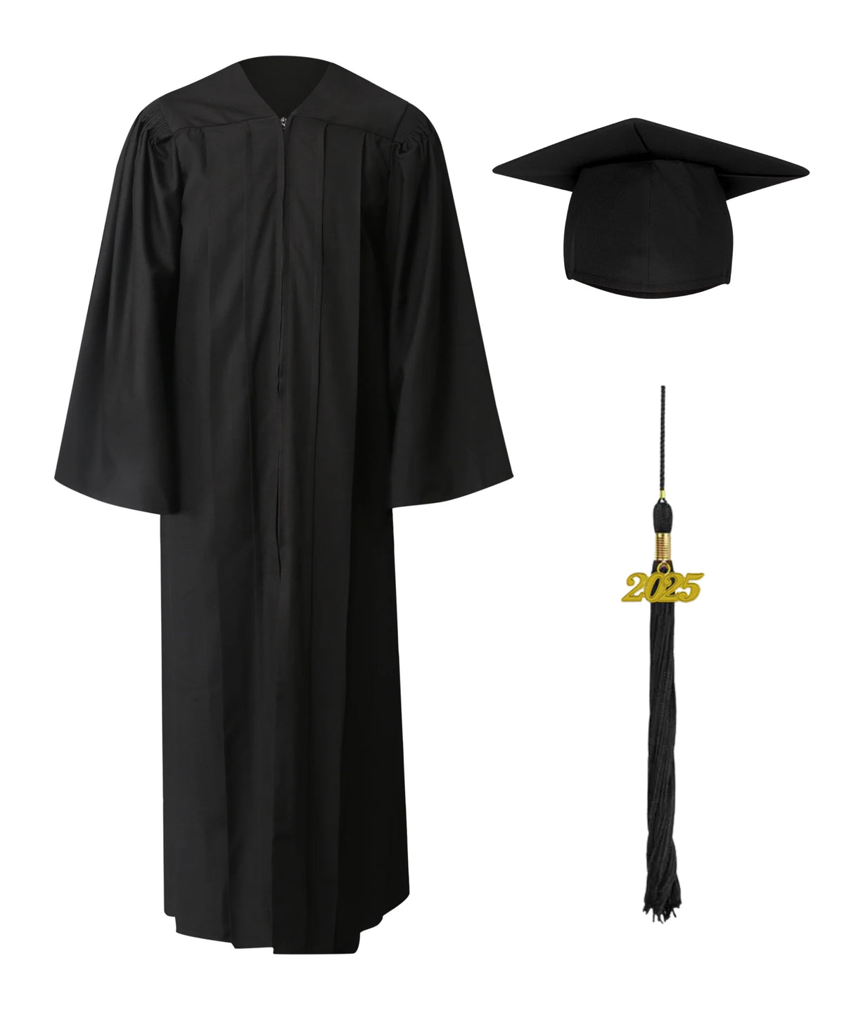 High School Graduation Cap Gown Package with Tassel & Stole Package | Premium Matte Finish 15 Color's