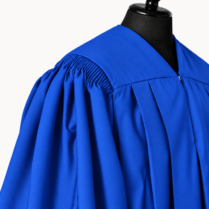 Premium Matte Fluted Bachelor Graduation Gown Only