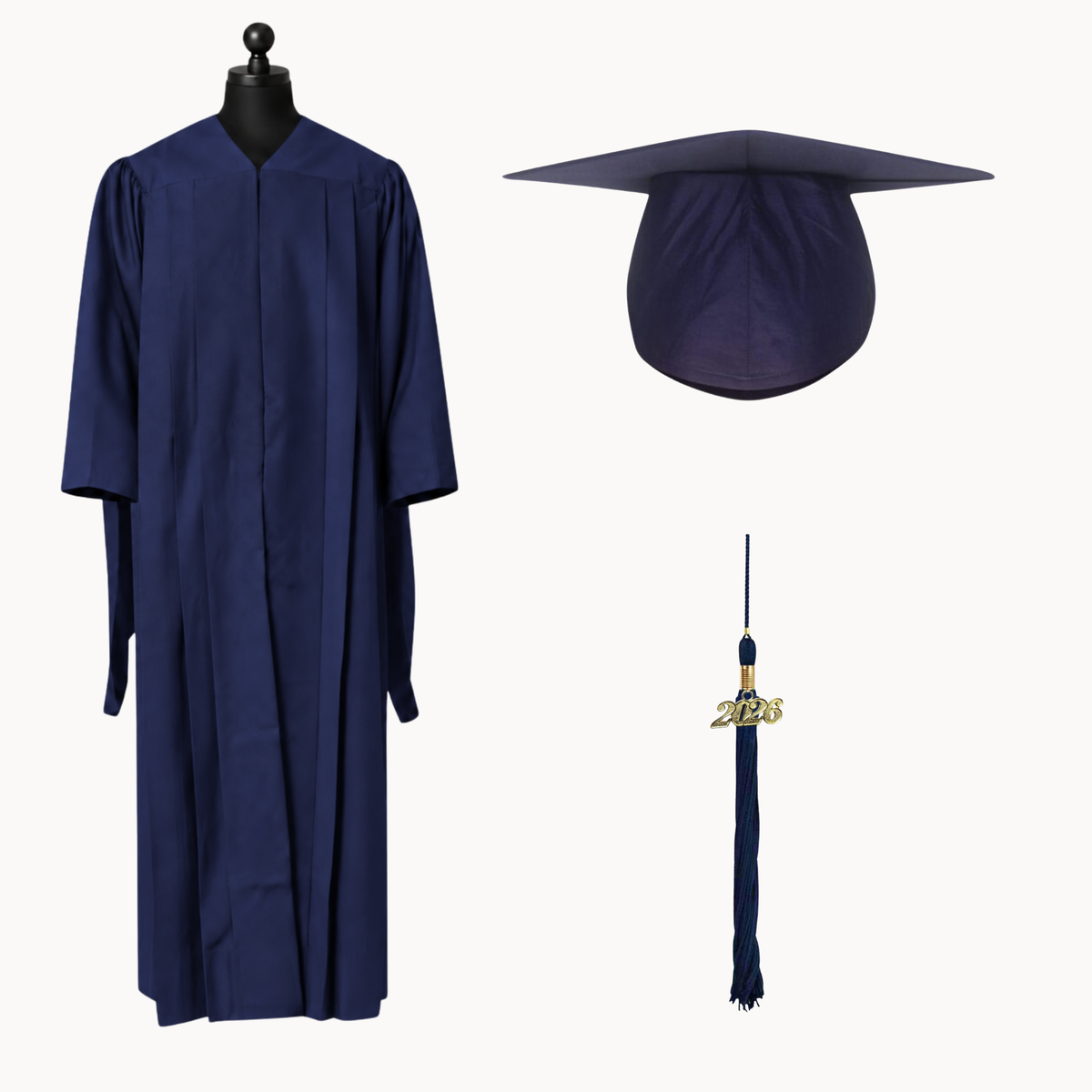 Classic Gathered Master Graduation Gown, Cap & Tassel Package