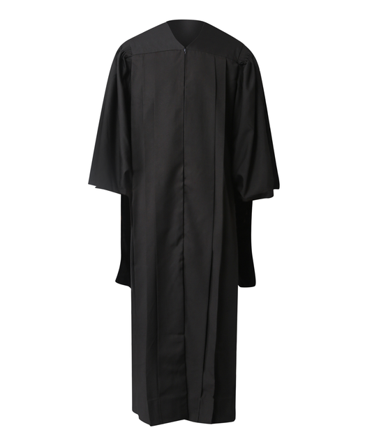 Premium Matte Fluted Master Graduation Gown only