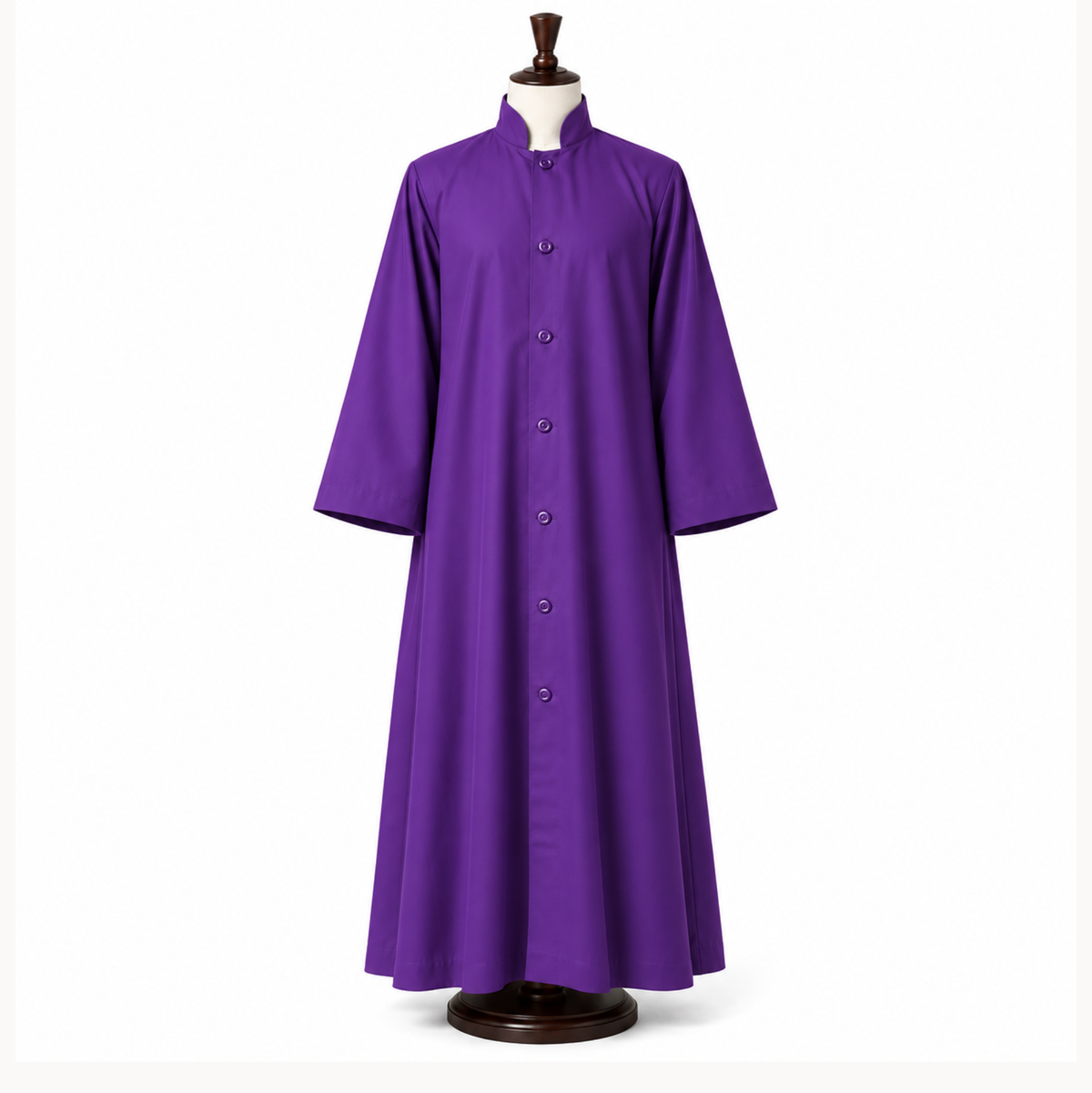 Traditional Choir Cassock, Adults & Children, Premium Matte Finish, Multiple Colors Available