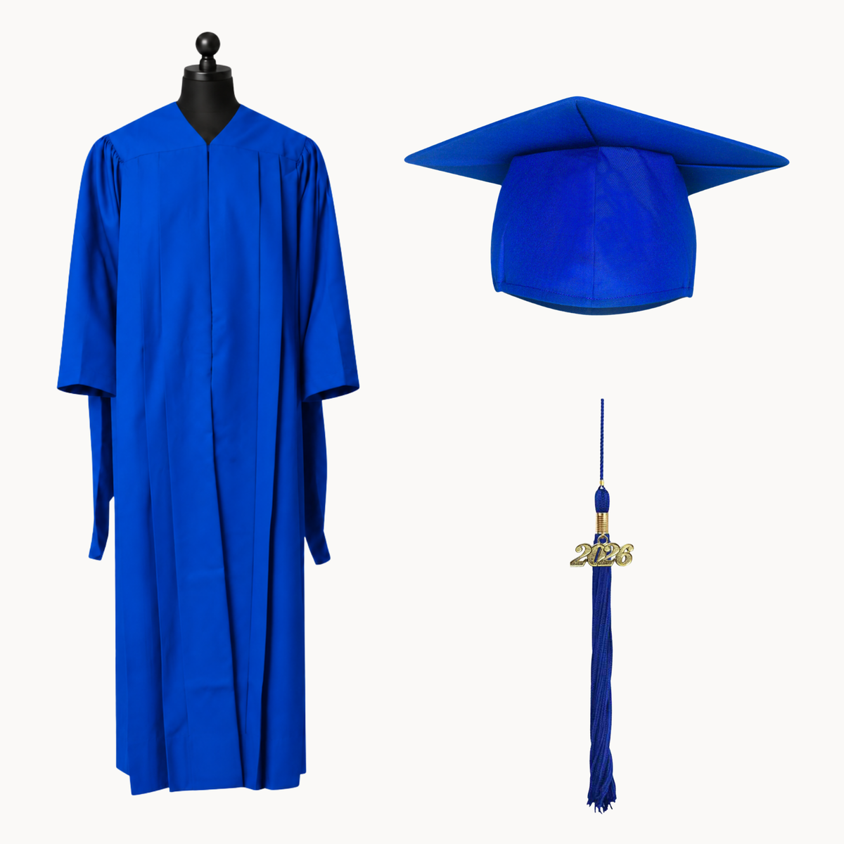Classic Gathered Master Graduation Gown, Cap & Tassel Package
