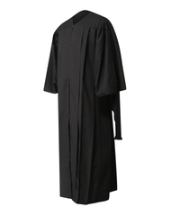 Premium Matte Fluted Master Graduation Gown Cap Tassel Hood Package