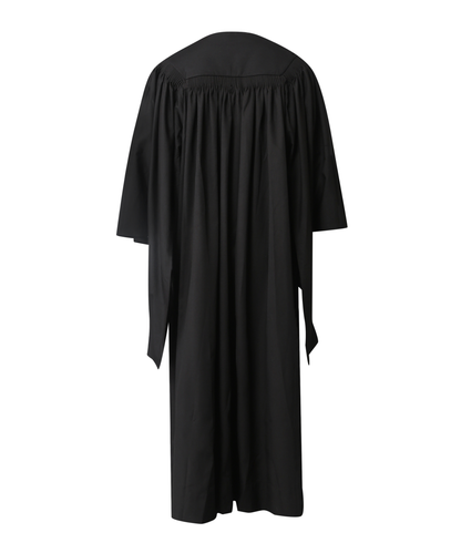 Premium Matte Fluted Master Graduation Gown Cap Tassel Hood Package