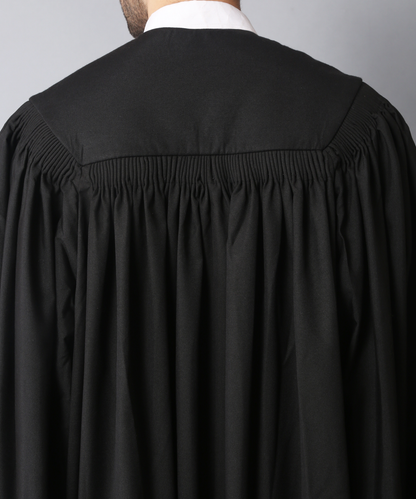 Premium Matte Fluted Master Graduation Gown Cap Tassel Hood Package
