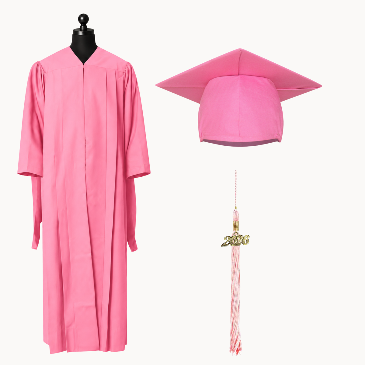 Classic Gathered Master Graduation Gown, Cap & Tassel Package