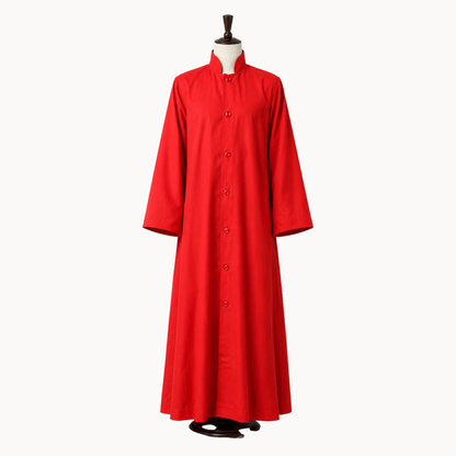 Traditional Choir Cassock, Adults & Children, Premium Matte Finish, Multiple Colors Available
