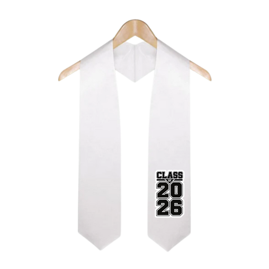 Class of 2026 Graduation Stole | 17 Colors Available