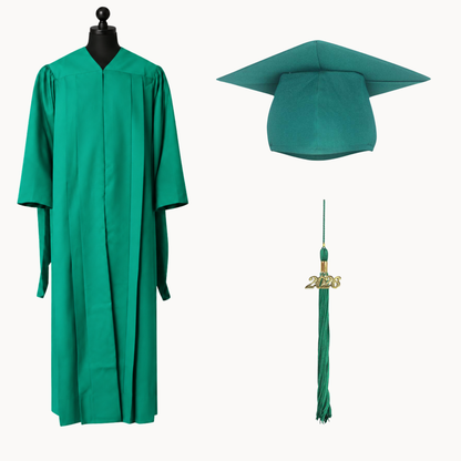 Classic Gathered Master Graduation Gown, Cap & Tassel Package