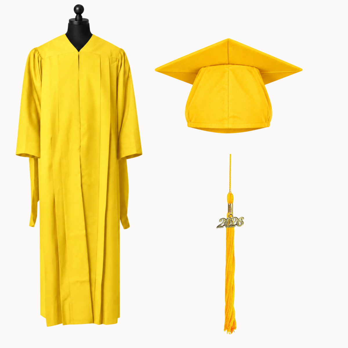 Classic Gathered Master Graduation Gown, Cap & Tassel Package
