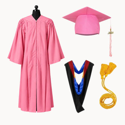 Premium Matte Fluted Bachelor Graduation Package | Gown, Cap, Tassel, Hood & Honor Cord