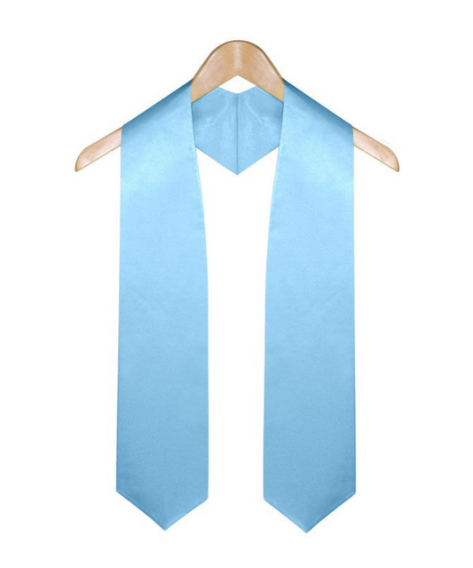 Light Blue Graduation Stole