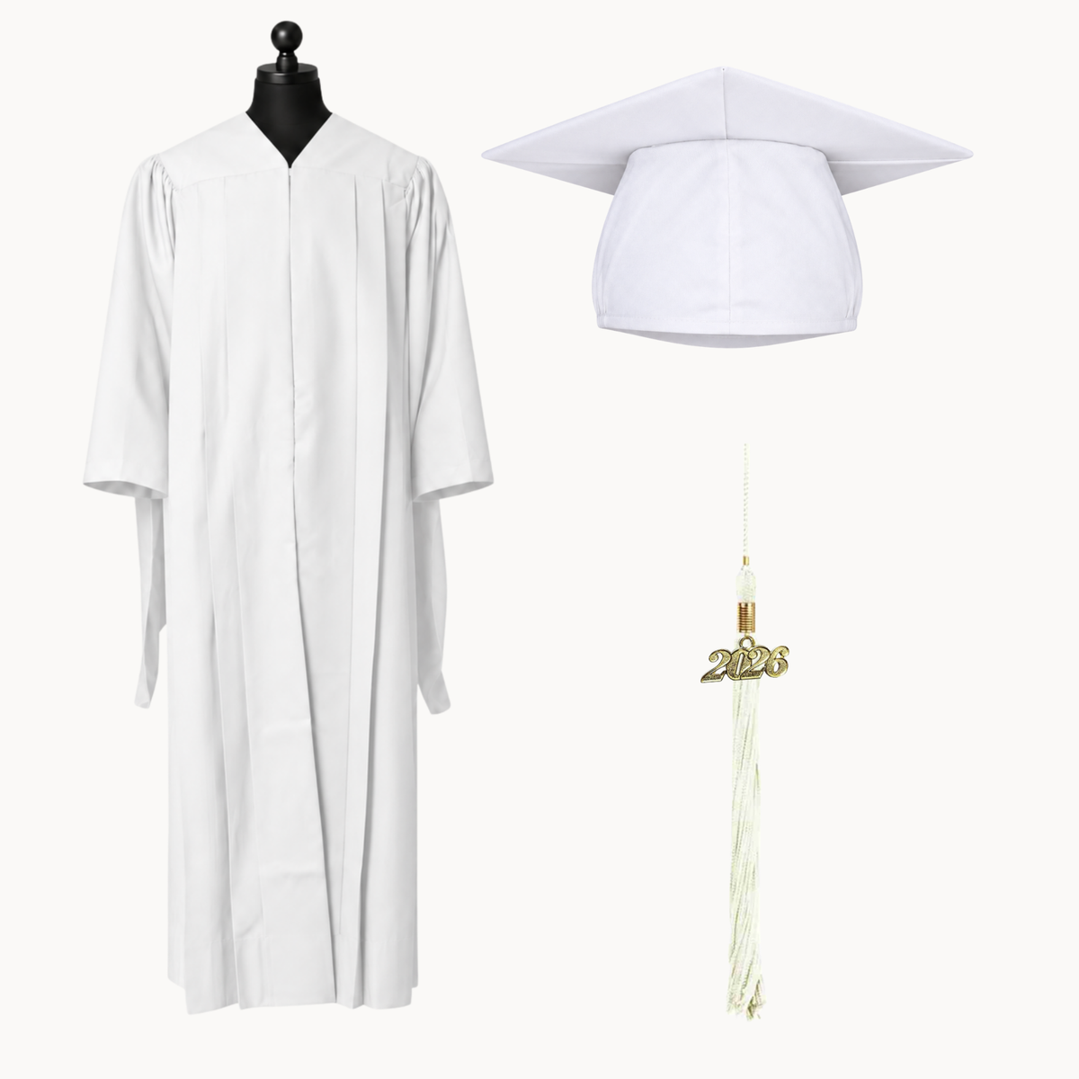 Classic Gathered Master Graduation Gown, Cap & Tassel Package
