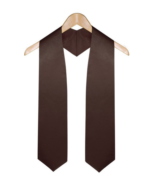 Brown Graduation Stole