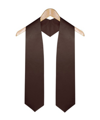 Brown Graduation Stole