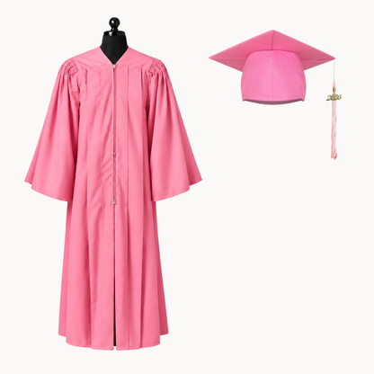 Premium Matte Fluted Bachelor Graduation Gown, Cap & Tassel