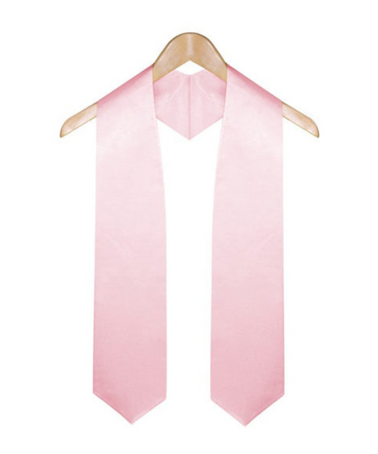 Pink Graduation Stole