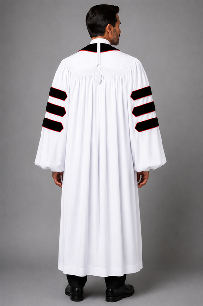 Premium Deluxe White Dr. of Divinity Clergy Robe