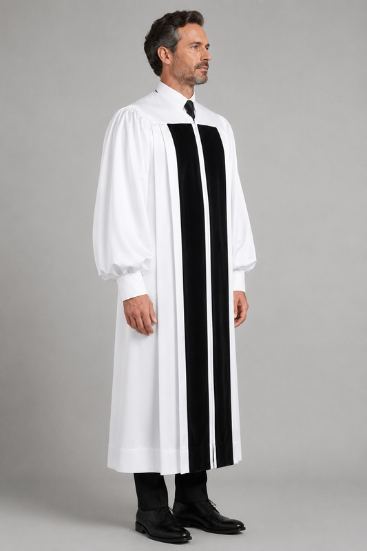 Premium White Clergy Robe