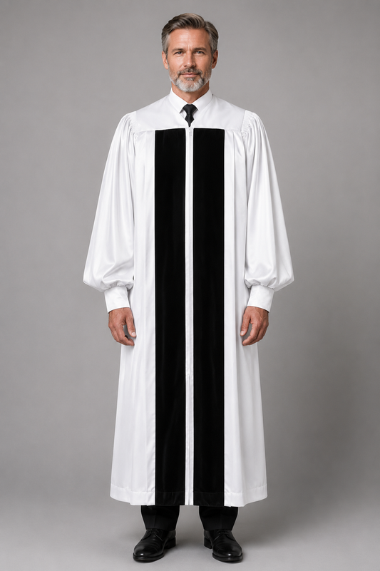 Premium White Clergy Robe