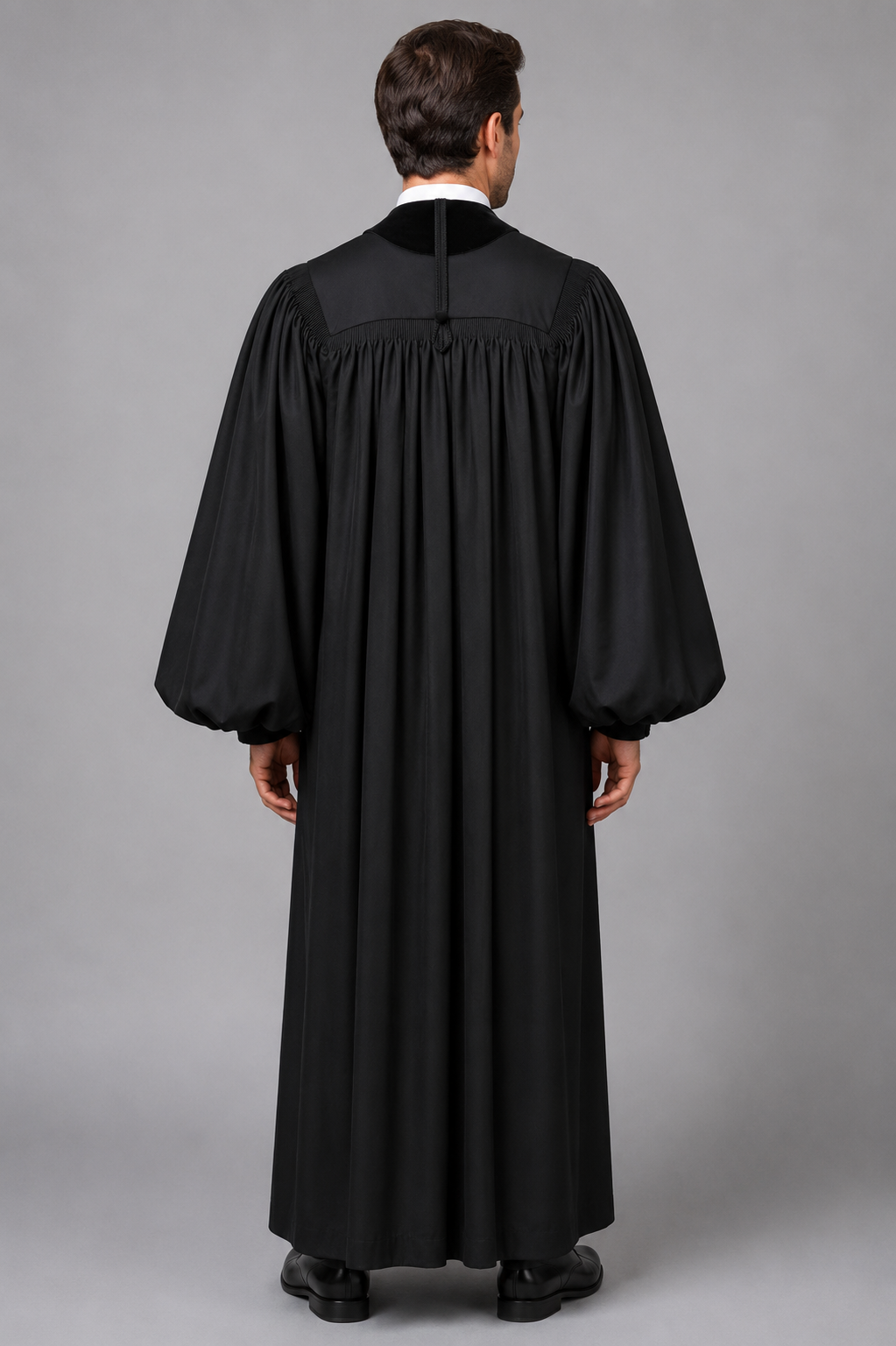 Traditional Front Velvet Geneva Clergy Robe