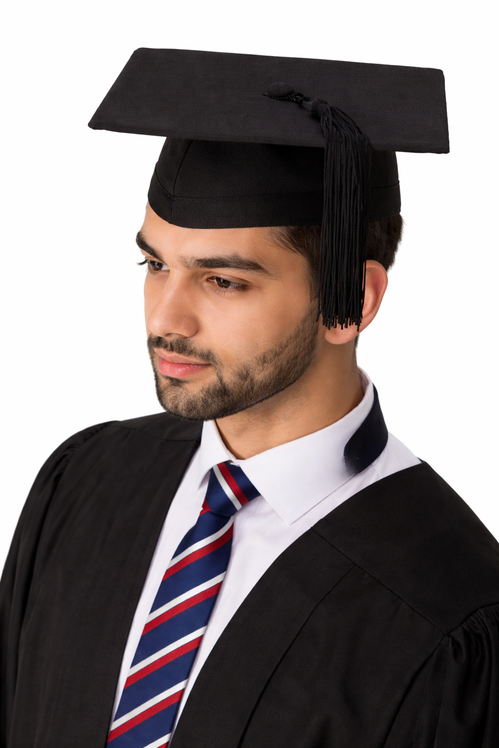 Deluxe Fluted Master Academic Gown & Mortarboard