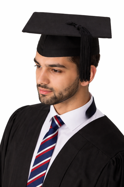 Deluxe Fluted Master Academic Gown & Mortarboard