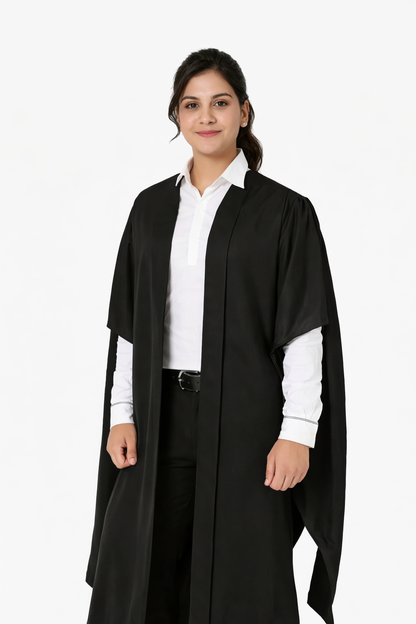 Deluxe Fluted Master Academic Gown